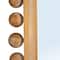 Hello Honey® 45" Natural Boho-Southwestern Beaded Rectangular Firwood Wall Mirror